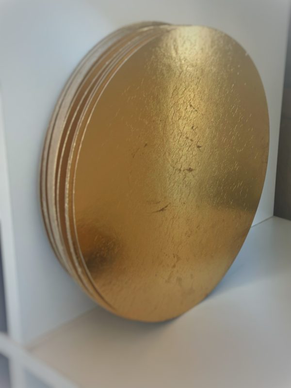 Zlatni podložak za torte - okrugli