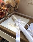 Kutija uspomena s krštenja - velika, personalizirana, kožna