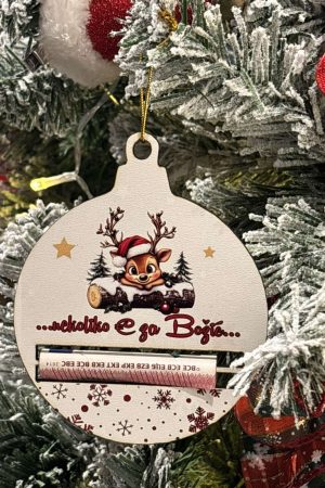 Božićna kuglica za novac 2- Savršena kao mali poklon ili ukras koji privlači prosperitet u nadolazećoj godini.