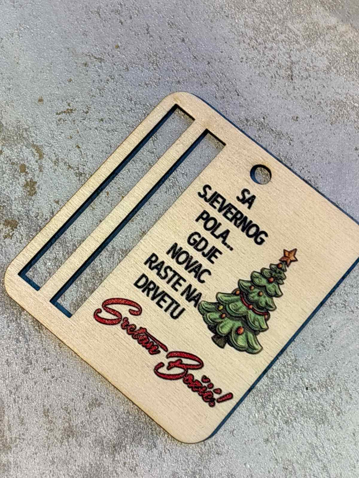 Božićna kuglica za novac 3 - Savršena kao mali poklon ili ukras koji privlači prosperitet u nadolazećoj godini. - Slika 2